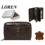Naiste rahakott WP01L Brown, LOREN, Nahast rahakotid